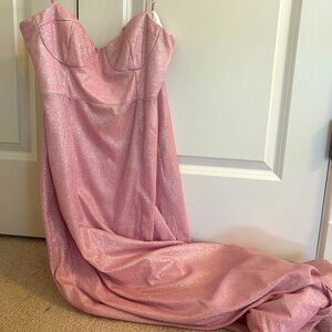 Sparkling Pink Long Dress!